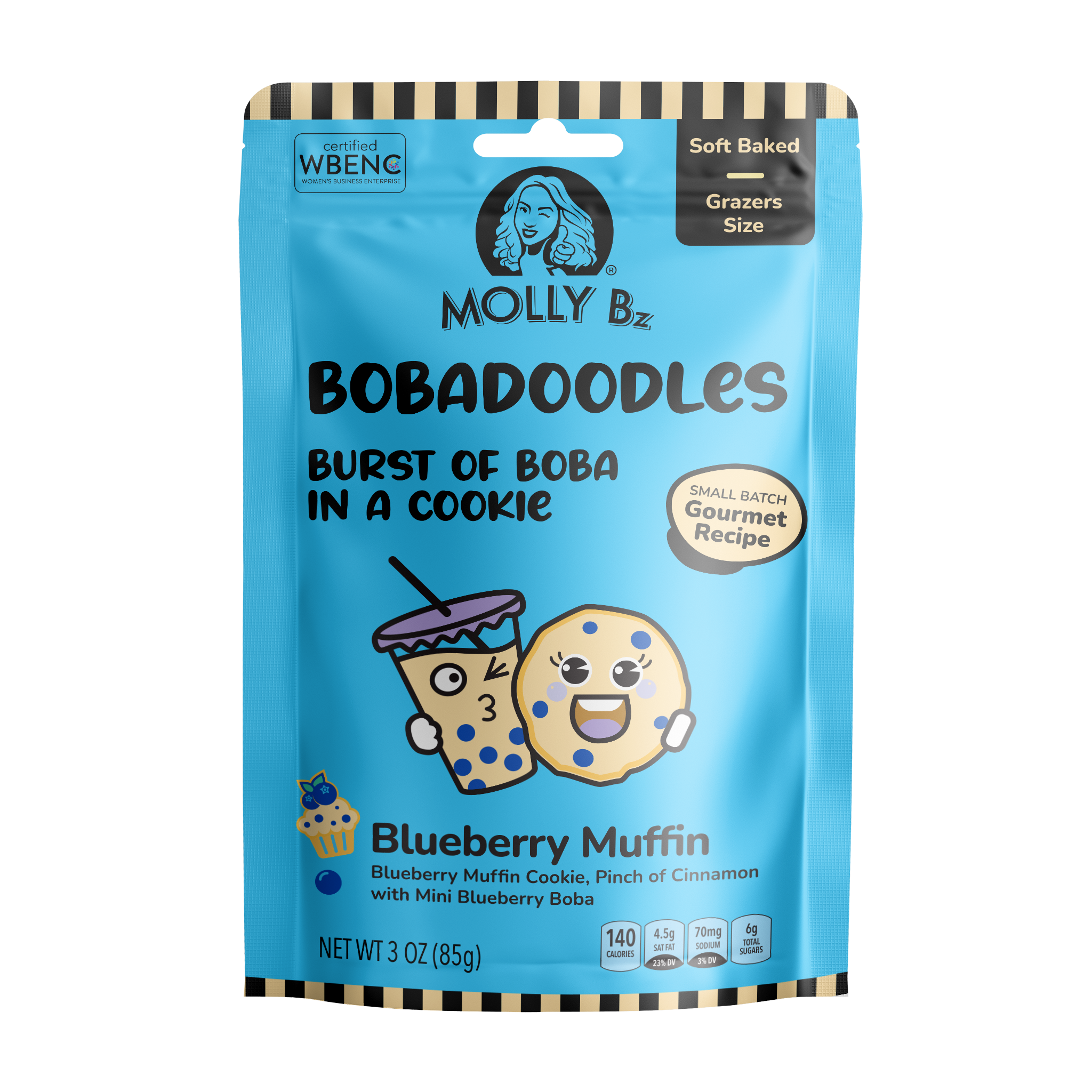 Bobadoodles Blueberry Muffin Cookie
