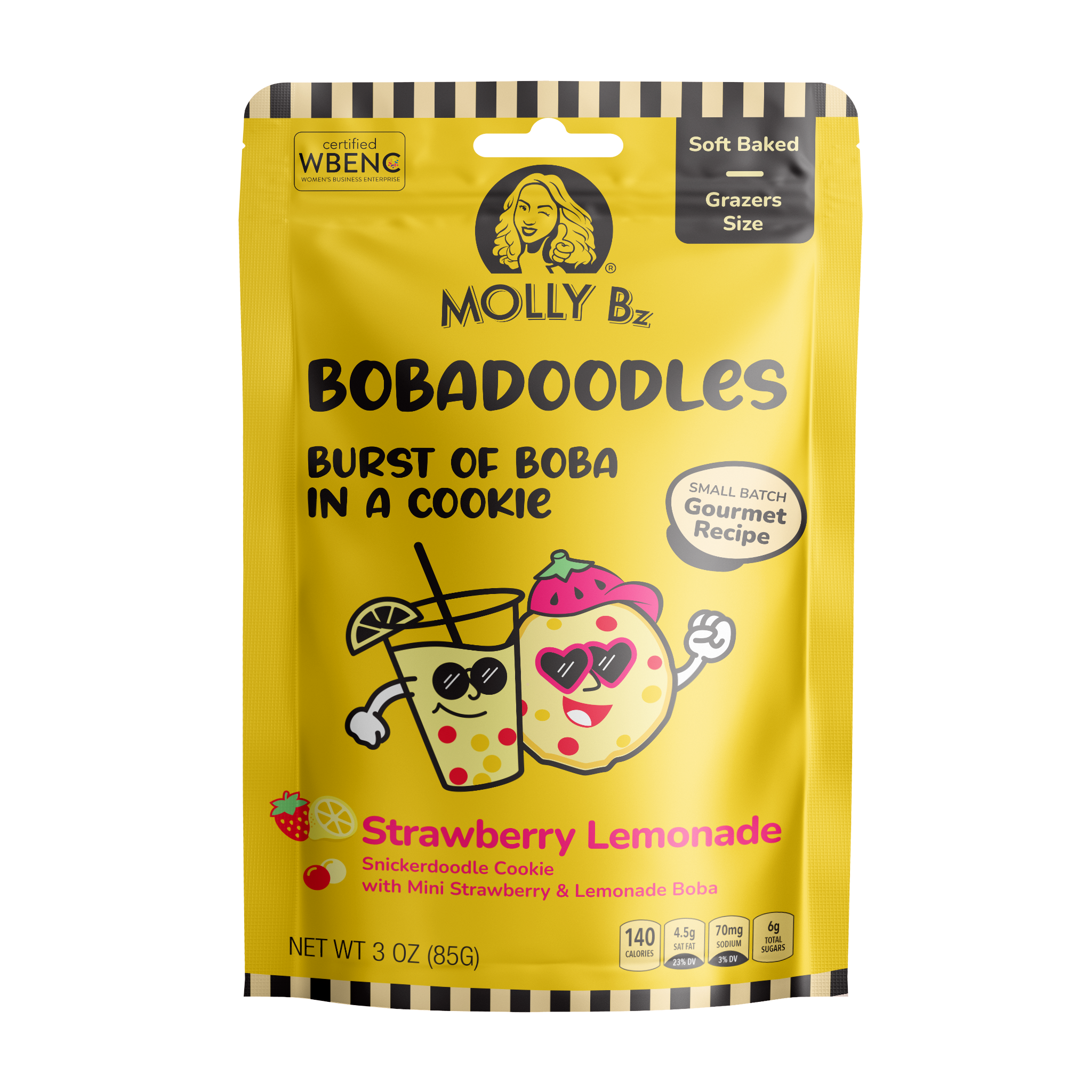 Molly Bz Bobadoodles - Strawberry Lemonade Cookie