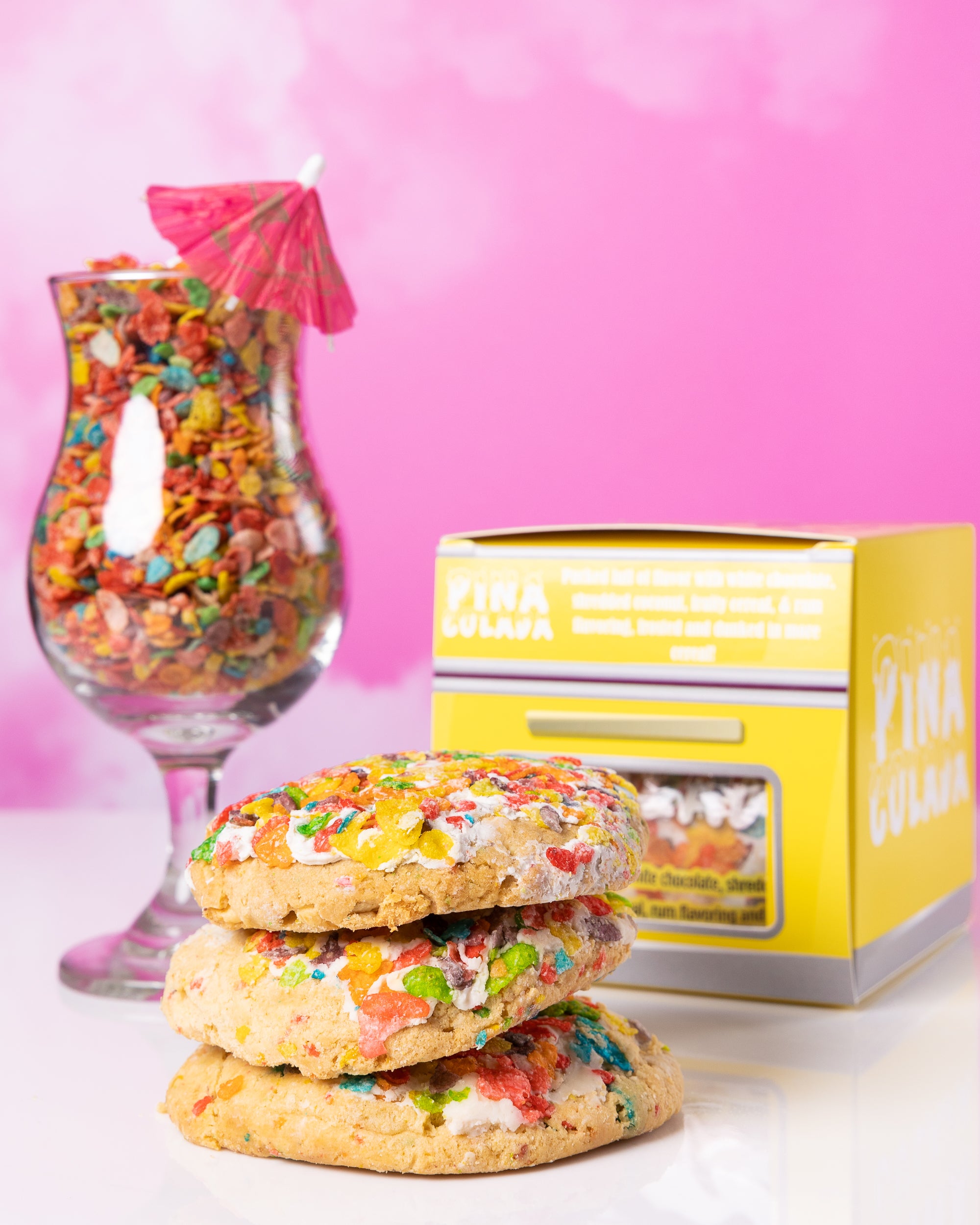 Pina Colada Chocolate Rum Cookie