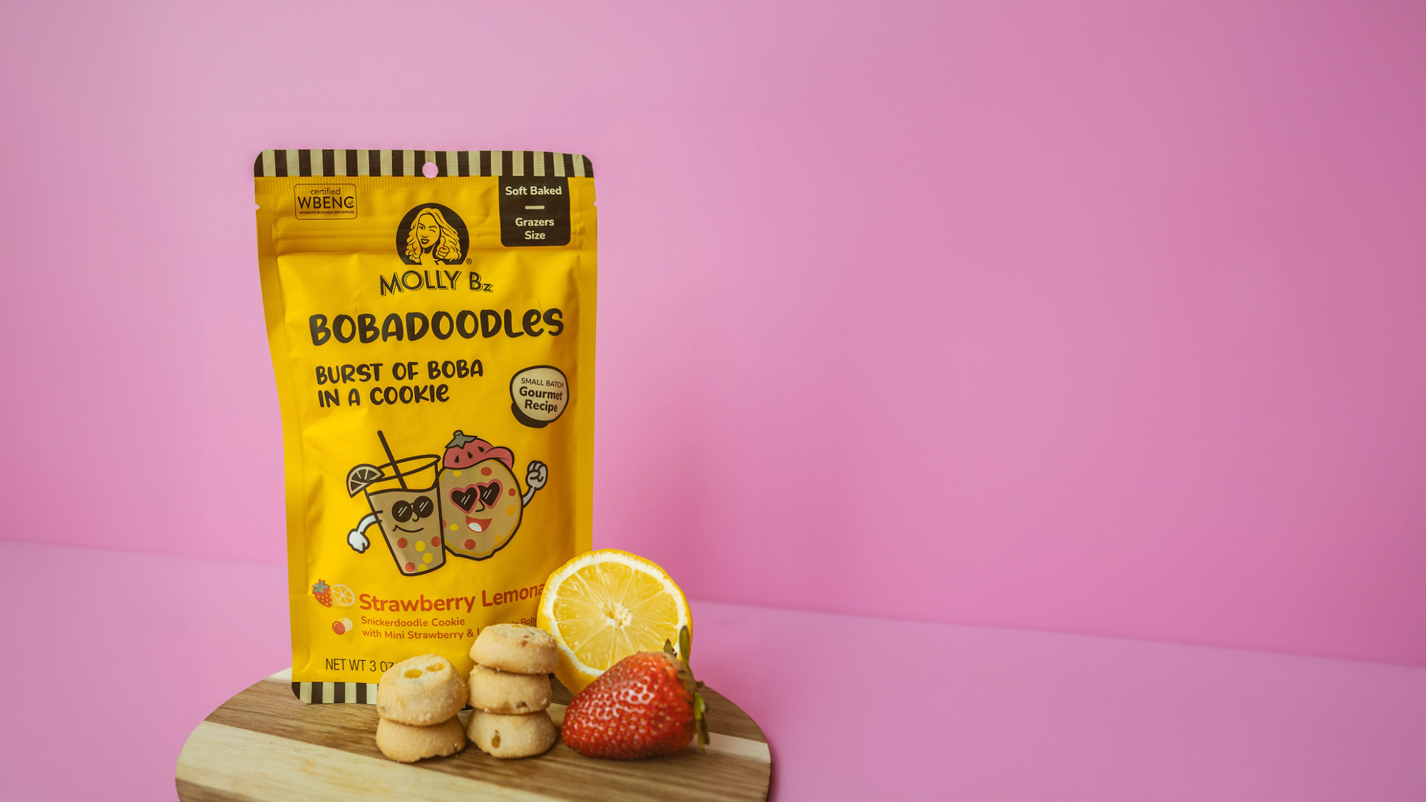 Molly Bz Bobadoodles Strawberry Lemonade Snickerdoodle Cookies