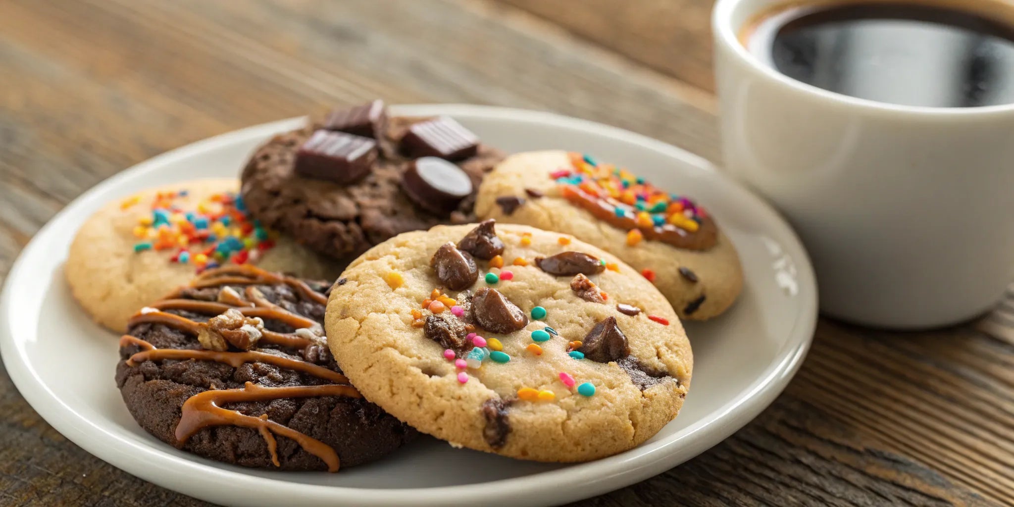 A plate of assorted cookies from one of the best cookie clubs.